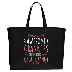 Cute Great Granny Grannies Promoted To Great Granny Gift Cotton Canvas Jumbo Tote