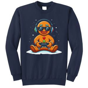 Christmas Gamer Gingerbread Man Video Game Xmas Funny Sweatshirt