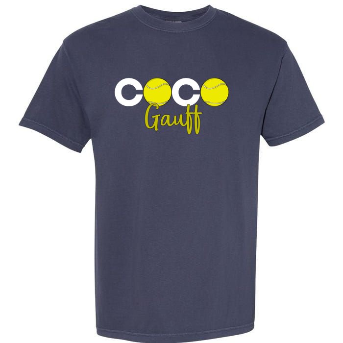 Coco Gauff Gauff Call Me Coco Coco Fan Softball Lover Garment-Dyed Heavyweight T-Shirt