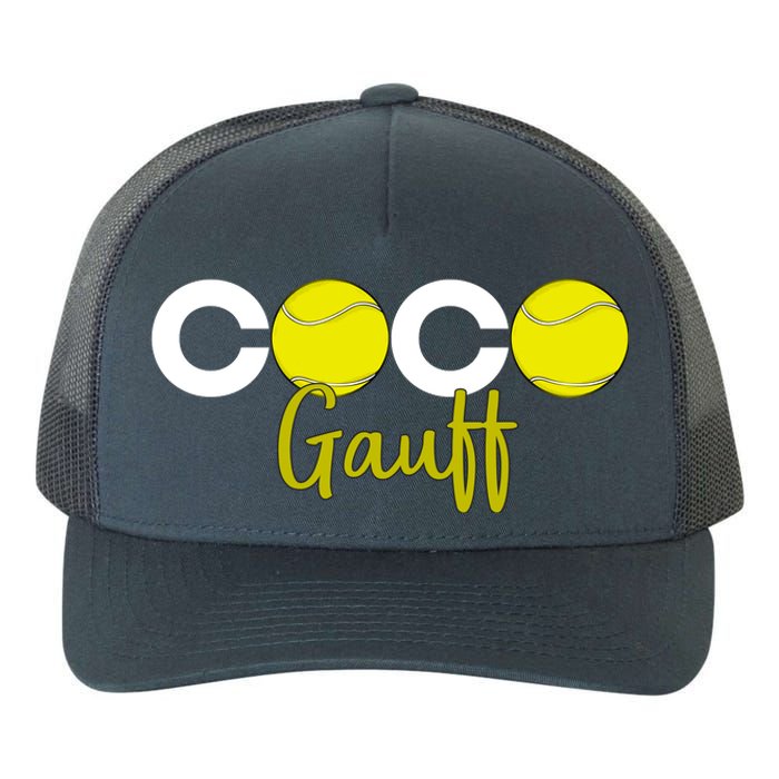 Coco Gauff Gauff Call Me Coco Coco Fan Softball Lover Yupoong Adult 5-Panel Trucker Hat