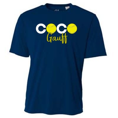 Coco Gauff Gauff Call Me Coco Coco Fan Softball Lover Cooling Performance Crew T-Shirt