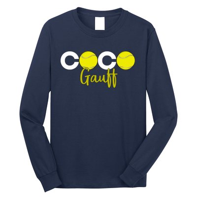 Coco Gauff Gauff Call Me Coco Coco Fan Softball Lover Long Sleeve Shirt