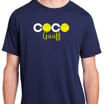 Coco Gauff Gauff Call Me Coco Coco Fan Softball Lover Adult ChromaSoft Performance T-Shirt