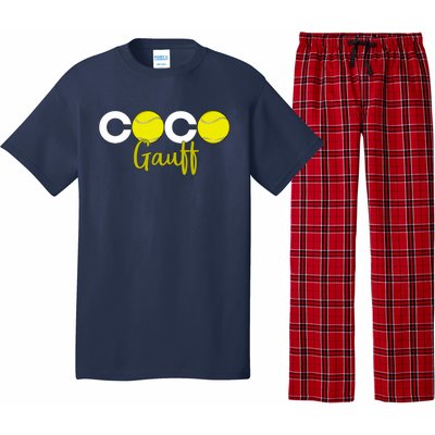 Coco Gauff Gauff Call Me Coco Coco Fan Softball Lover Pajama Set