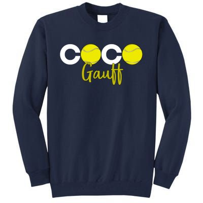 Coco Gauff Gauff Call Me Coco Coco Fan Softball Lover Tall Sweatshirt