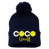 Coco Gauff Gauff Call Me Coco Coco Fan Softball Lover Pom Pom 12in Knit Beanie