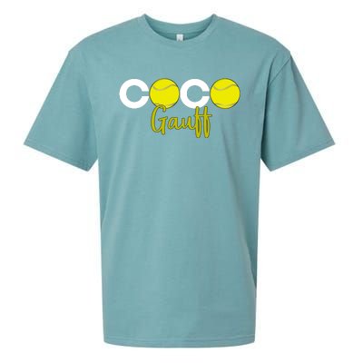 Coco Gauff Gauff Call Me Coco Coco Fan Softball Lover Sueded Cloud Jersey T-Shirt