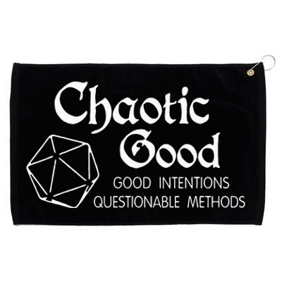 Chaotic Good Good Intentions Questionable Methods Grommeted Golf Towel