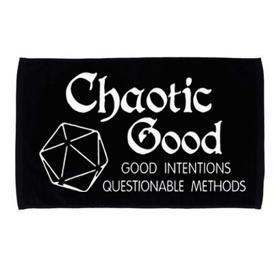 Chaotic Good Good Intentions Questionable Methods Microfiber Hand Towel