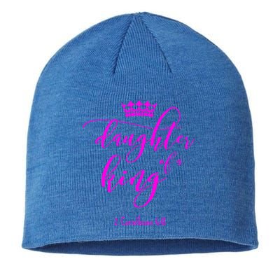 Christian Great Gift Daughter King God Crown Bright Pink Meaningful Gift Sustainable Beanie