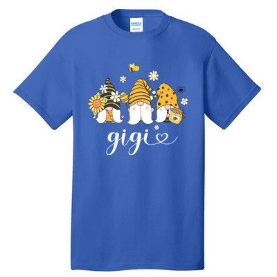 Cute Gigi Gnomes With Bees And Sunflower Country Style Funny Gift Tall T-Shirt