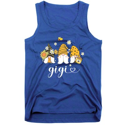 Cute Gigi Gnomes With Bees And Sunflower Country Style Funny Gift Tank Top