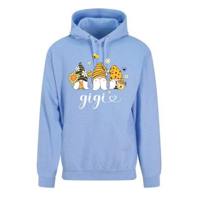 Cute Gigi Gnomes With Bees And Sunflower Country Style Funny Gift Unisex Surf Hoodie