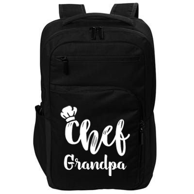 Chef Grandpa Grandfather Cooking T Impact Tech Backpack