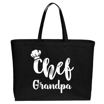 Chef Grandpa Grandfather Cooking T Cotton Canvas Jumbo Tote