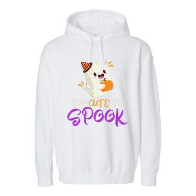 Cute Ghoul Gift Idea Spooky Ghost Halloween Garment-Dyed Fleece Hoodie