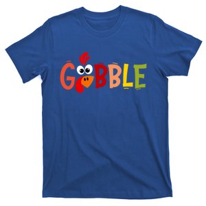 Cute Gobble Gobble Turkey Pilgrim Little Thanksgiving Meaningful Gift T-Shirt