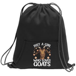 Cool Goat Girl Goat Whisperer Farm Animal Farmer Sweatshirt Cinch Pack Bag