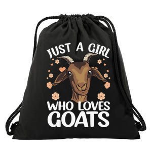 Cool Goat Girl Goat Whisperer Farm Animal Farmer Drawstring Bag