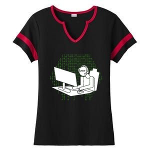 Computer Gamer Gift Wasd Keyboard Pc Gaming Gift Ladies Halftime Notch Neck Tee