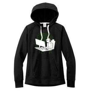 Computer Gamer Gift Wasd Keyboard Pc Gaming Gift Women's Fleece Hoodie