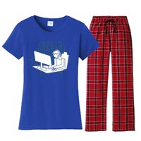 Computer Gamer Gift Wasd Keyboard Pc Gaming Gift Women's Flannel Pajama Set