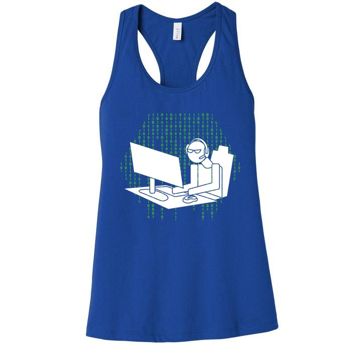 Computer Gamer Gift Wasd Keyboard Pc Gaming Gift Women's Racerback Tank