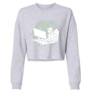 Computer Gamer Gift Wasd Keyboard Pc Gaming Gift Cropped Pullover Crew