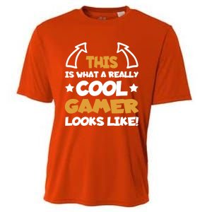 Cool Gamer Gaming Gamers Computer Video Games Funny Saying Gift Cooling Performance Crew T-Shirt