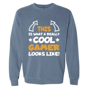 Cool Gamer Gaming Gamers Computer Video Games Funny Saying Gift Garment-Dyed Sweatshirt