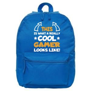 Cool Gamer Gaming Gamers Computer Video Games Funny Saying Gift 16 in Basic Backpack