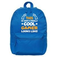 Cool Gamer Gaming Gamers Computer Video Games Funny Saying Gift 16 in Basic Backpack