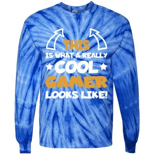 Cool Gamer Gaming Gamers Computer Video Games Funny Saying Gift Tie-Dye Long Sleeve Shirt