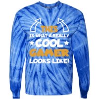 Cool Gamer Gaming Gamers Computer Video Games Funny Saying Gift Tie-Dye Long Sleeve Shirt