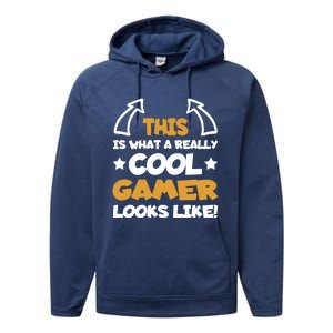 Cool Gamer Gaming Gamers Computer Video Games Funny Saying Gift Performance Fleece Hoodie