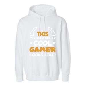 Cool Gamer Gaming Gamers Computer Video Games Funny Saying Gift Garment-Dyed Fleece Hoodie