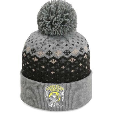 Cemetary Goth Girl Horror The Baniff Cuffed Pom Beanie