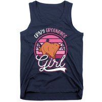 Crazy Groundhog Girl Marmot Girl Woodchuck Tank Top