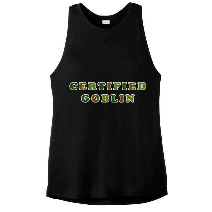 Certified Goblin Goblincore Clothes Aesthetic Cottagecore Gift Ladies PosiCharge Tri-Blend Wicking Tank