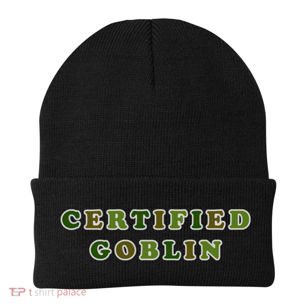 Certified Goblin Goblincore Clothes Aesthetic Cottagecore Gift Beanie