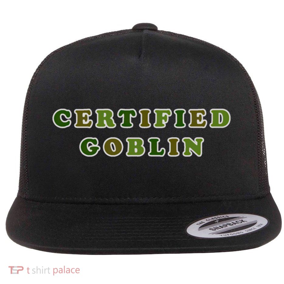 Certified Goblin Goblincore Clothes Aesthetic Cottagecore Gift Flatbill Hat