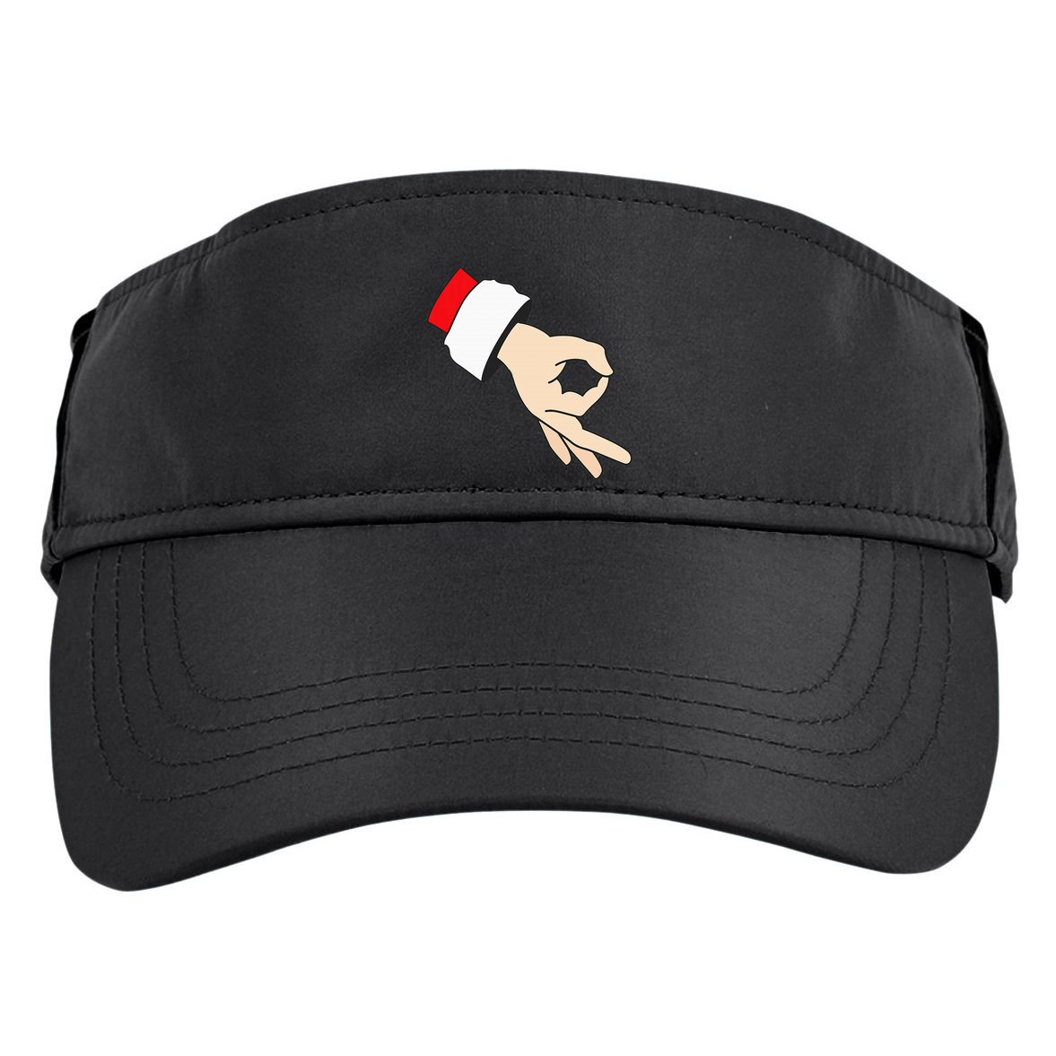 Circle Game Gotcha Inappropriate Christmas Santa Ok Hand Adult Drive Performance Visor