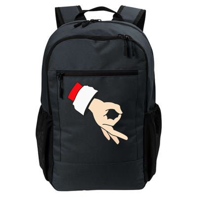 Circle Game Gotcha Inappropriate Christmas Santa Ok Hand Daily Commute Backpack