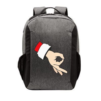 Circle Game Gotcha Inappropriate Christmas Santa Ok Hand Vector Backpack