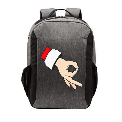 Circle Game Gotcha Inappropriate Christmas Santa Ok Hand Vector Backpack