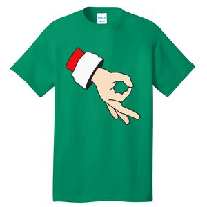 Circle Game Gotcha Inappropriate Christmas Santa Ok Hand Tall T-Shirt