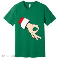 Circle Game Gotcha Inappropriate Christmas Santa Ok Hand Premium T-Shirt