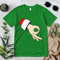 Circle Game Gotcha Inappropriate Christmas Santa Ok Hand Premium T-Shirt