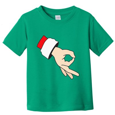 Circle Game Gotcha Inappropriate Christmas Santa Ok Hand Toddler T-Shirt