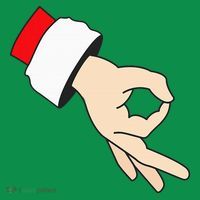 Circle Game Gotcha Inappropriate Christmas Santa Ok Hand Kids T-Shirt